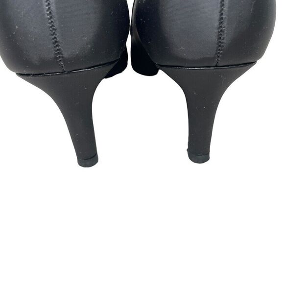 Easy Street Womens Alive@5 Black Black Glitter Dance Flex Heel Pump Size 7.5 - Picture 7 of 12